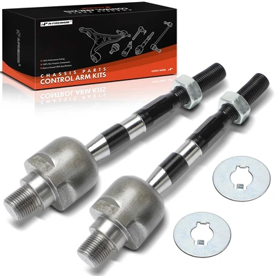 2 Pcs Front Driver & Passenger Inner Steering Tie Rod End