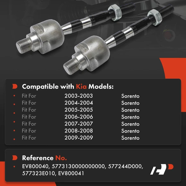 Tie Rod End Front Driver & Passenger Inner A-Premium APCA9124