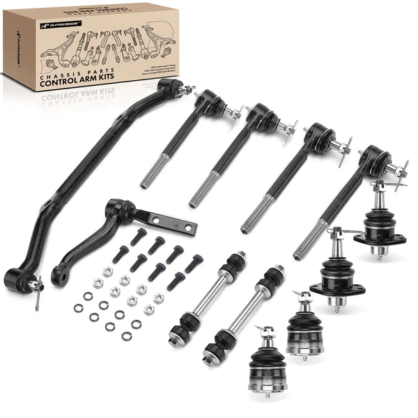 1982-1995 Chevrolet S10 A Set of 12 Ball Joint and Sway Bar Link Full Kit Front Side A-Premium APCA1148