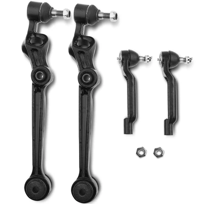 4 Pcs Front Control Arm & Ball Joint Tie Rod End