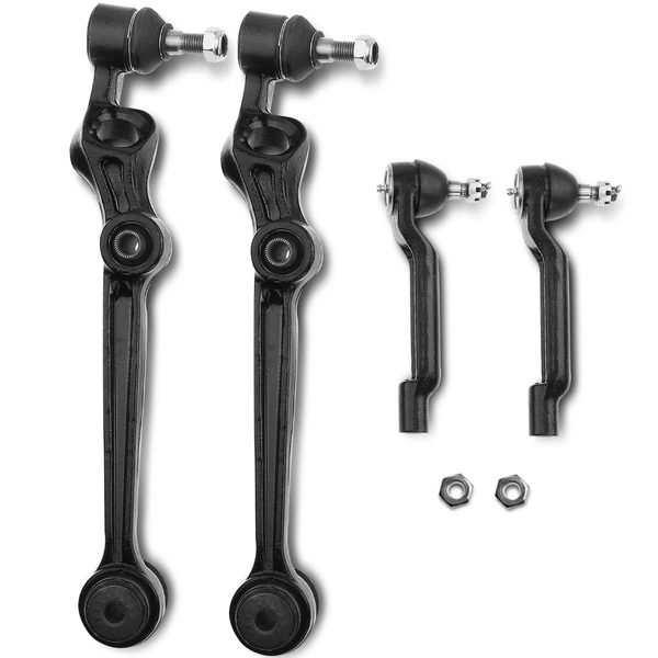 A Set of 4 Control Arm Ball Joint and Tie Rod End Kit Front Side A-Premium APCA1162
