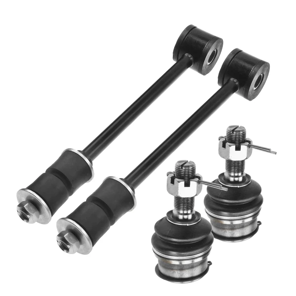 A Set of 4 Ball Joint and Sway Bar Link Kit Rear Side A-Premium APCA1166