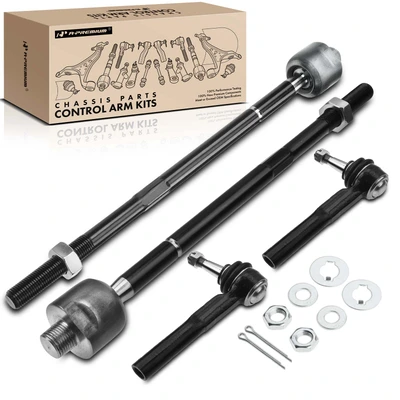 4 Pcs Inner & Outer Tie Rod End