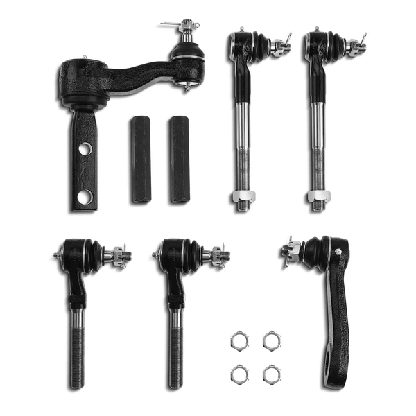 A Set of 8 Tie Rod End Adjusting Sleeve Idler Arm Pitman Arm Kit Inner & Outer A-Premium APCA1180