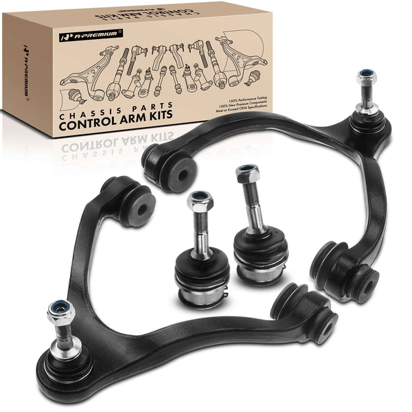 2003-2011 Mercury Grand Marquis A Set of 4 Control Arm and Ball Joint Kit Front Side A-Premium APCA1183