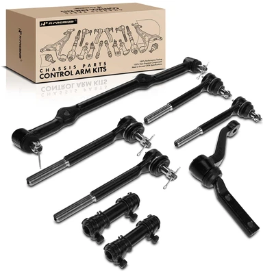 8 Pcs Inner & Outer Tie Rod End