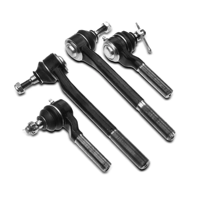 4 Pcs Inner & Outer Tie Rod Ends