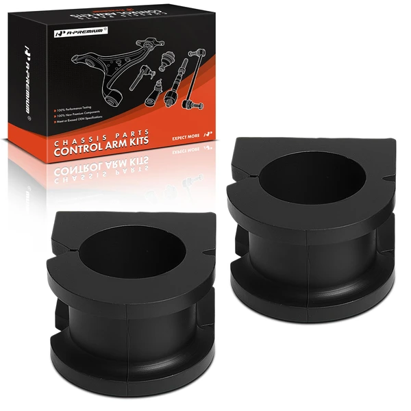 2009-2010 GMC Sierra 2500 HD 2-Pc Sway Bar Bushing Kit with Bar, Front To Frame A-Premium APCA9539