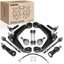 2001-2003 2005-2006 Chevrolet Silverado 1500 HD A Set of 12 Control Arm and Ball Joint Full Kit Front Side A-Premium APCA1202
