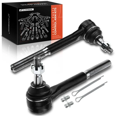 2 Pcs Front Outer Steering Tie Rod End