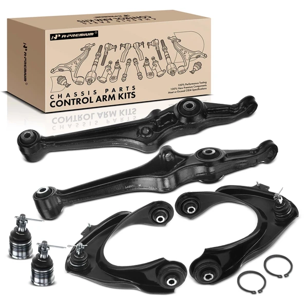 1998-2002 Honda Accord A Set of 6 Control Arm and Ball Joint Kit Front Side A-Premium APCA0515