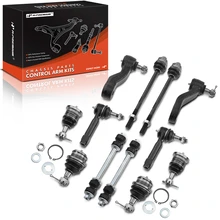 2002-2006 Cadillac Escalade EXT A Set of 12 Ball Joint and Sway Bar Link Full Kit Front Side A-Premium APCA3814