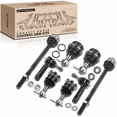 8 Pcs Front Tie Rod End & Ball Joint