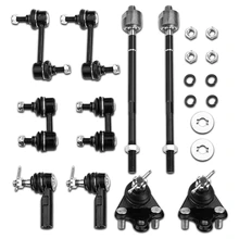 10 Pcs Front & Rear Stabilizer Bar Link Tie Rod End