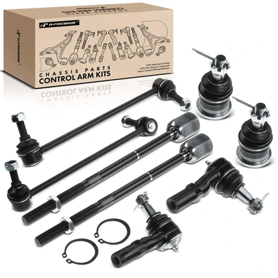 8 Pcs Front Sway Bar Link Tie Rod End with Ball Joint