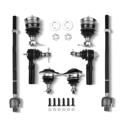 8 Pcs Tie Rod Ends & Front Ball Joints