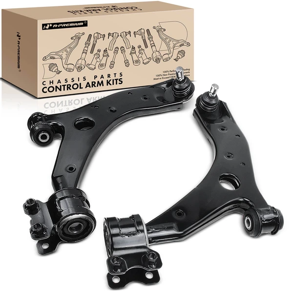 2006-2010 2012-2017 Mazda 5 2-Pc Control Arm and Ball Joint Kit, Front Lower with Ball Joint A-Premium APCA0529