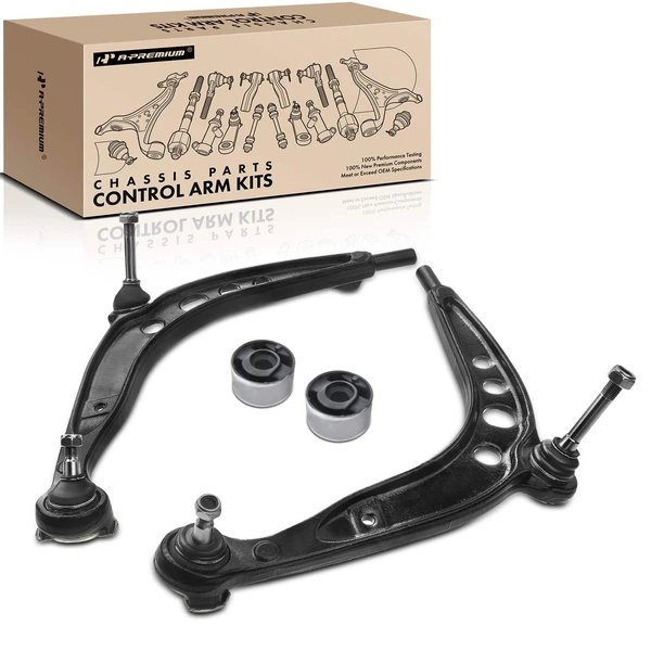 1992-1995 BMW 325is 2-Pc Control Arm and Ball Joint Kit, Front Lower with Ball Joint A-Premium APCA0536