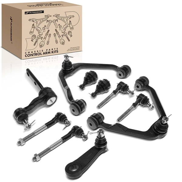 1997-1999 Ford F-250 A Set of 10 Control Arm and Ball Joint Full Kit Front Side A-Premium APCA0543