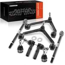 2002-2005 Dodge Ram 1500 A Set of 8 Control Arm Ball Joint and Tie Rod End Kit Front Side A-Premium APCA0549