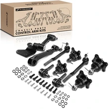 1989-1991 Toyota Pickup A Set of 10 Ball Joint Idler Arm Pitman Arm Tie Rod End Kit Front Side A-Premium APCA0553