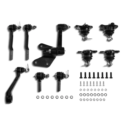 10 Pcs Front Idler & Pitman Arm Tie Rod End & Ball Joint
