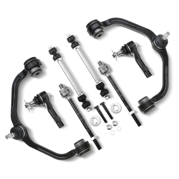 A Set of 8 Control Arm Sway Bar Link and Tie Rod End Kit Front Side A-Premium APCA0554