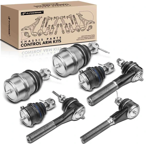 A Set of 7 Ball Joint and Tie Rod End Kit Front Side A-Premium APCA0557