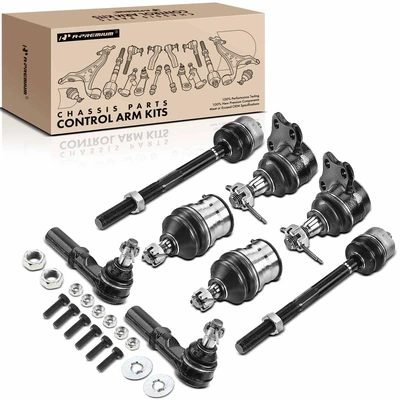 8 Pcs Front Inner & Outer Tie Rod Ends Ball Joints