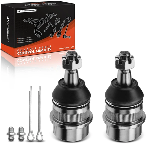 2 Pcs Front Upper Ball Joint for Jeep Grand Cherokee Wrangler TJ Dodge Ram 1500