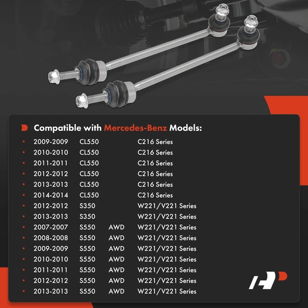 Sway Bar Link Front Side A-Premium APCA7733