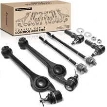 1991-1992 Saturn SC A Set of 6 Control Arm and Tie Rod End Kit Front Lower A-Premium APCA0586