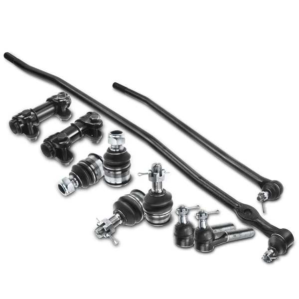A Set of 10 Ball Joint Tie Rod End and Adjusting Sleeve Kit Front Side A-Premium APCA0589
