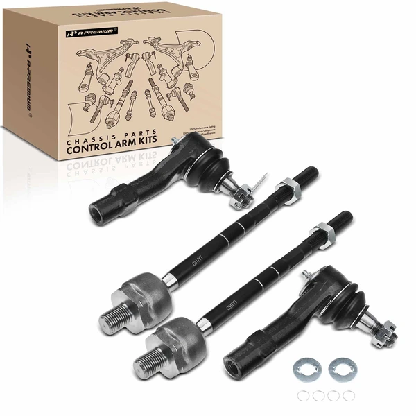 1998-2001 Mercury Mountaineer Tie Rod End Inner & Outer A-Premium APCA0606