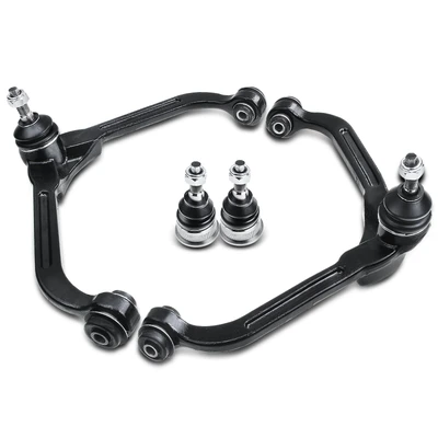 2 Pcs Front Lower Ball Joint & 2 Pcs Upper Control Arm with Ball Joint
