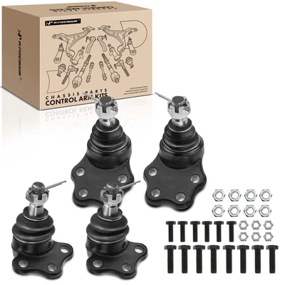 4 Pcs Front Lower & Upper Ball Joint
