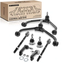 2002-2004 Jeep Liberty A Set of 8 Control Arm Ball Joint and Tie Rod End Kit Front Side A-Premium APCA0623
