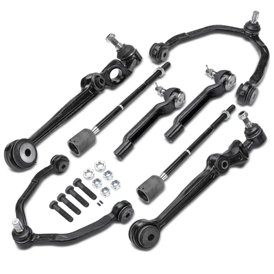 8 Pcs Control Arm with Ball Joint & Tie Rod End