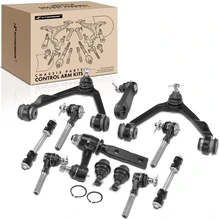 1997-2003 Ford F-150 A Set of 12 Control Arm and Ball Joint Full Kit Front Side A-Premium APCA0638