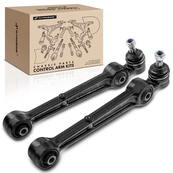 2-Pc Control Arm Ball Joint and Bushing Kit, Front Lower Rearward with Ball Joint A-Premium APCA0650