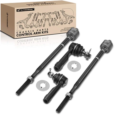 4 Pcs Inner & Outer Steering Tie Rod Ends
