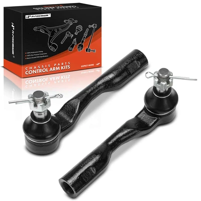 2 Pcs Front Outer Steering Tie Rod Ends