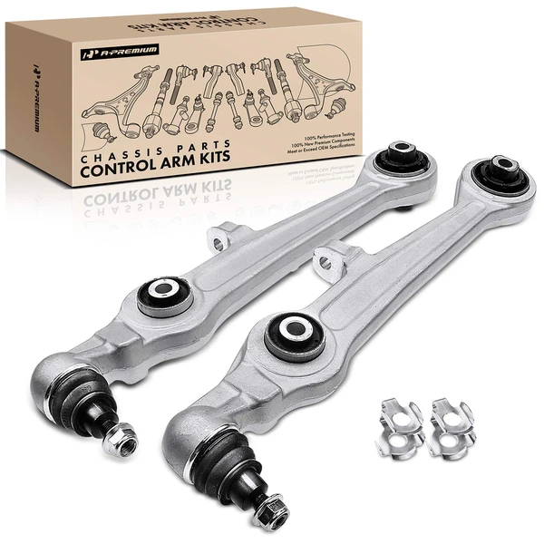 1996-2001 Audi A4 Quattro 2-Pc Control Arm and Ball Joint Kit, Front Lower Forward with Ball Joint A-Premium APCA0674