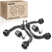 4 Pcs Front Lower & Upper Control Arm with Ball Joint