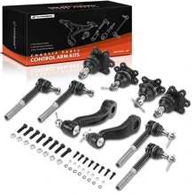 1993-1996 GMC Yukon A Set of 10 Ball Joint Idler Arm and Tie Rod End Kit Front Side A-Premium APCA0690