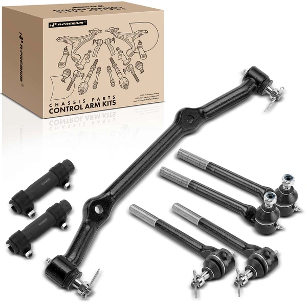 7 Pcs Inner & Outer Tie Rod End Kit for Chevrolet S10 1996-2003 Blazer GMC Jimmy