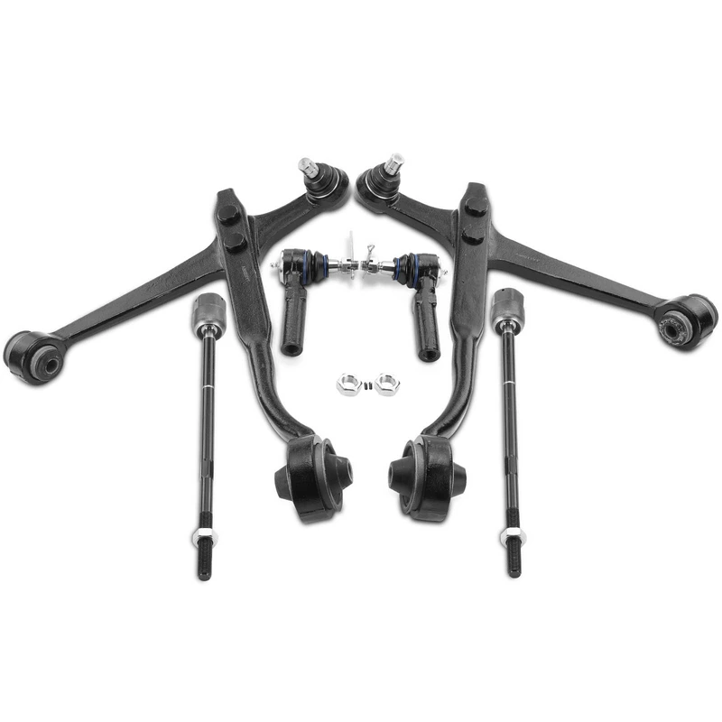 A Set of 6 Control Arm Ball Joint and Tie Rod End Kit Front Side A-Premium APCA0698