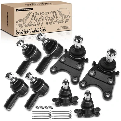 8 Pcs Front Tie Rods End & Ball Joints