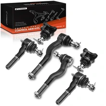 1992-2000 Mitsubishi Montero A Set of 6 Ball Joint and Tie Rod End Kit Front, Inner & Outer A-Premium APCA0706