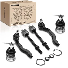 6 Pcs Inner & Outer Tie Rod End with Ball Joint Kit